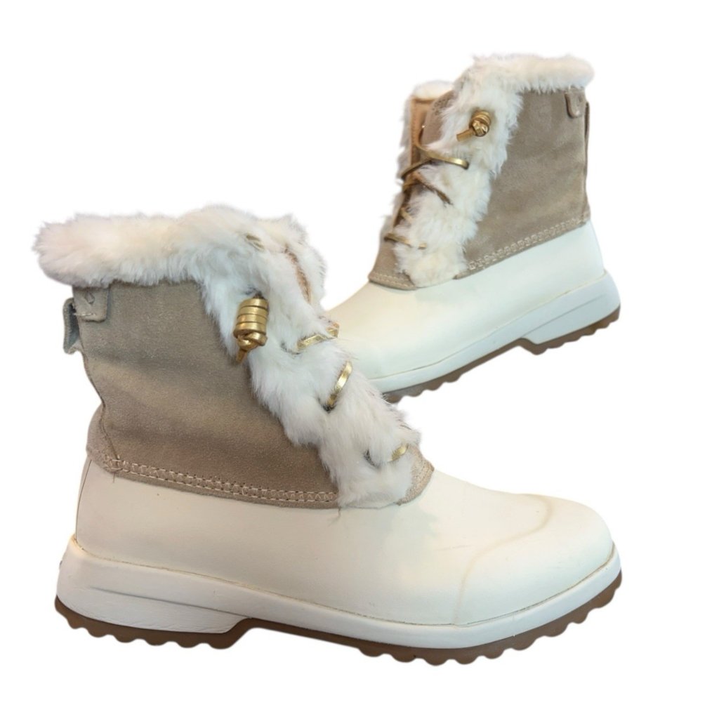 Sperry Maritime Repel Suede Sand Thinsulate Waterproof Snow Boots Womens 8.5 M
